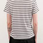 Jamie Haller Apparel Womens Blouses The Chameleon Tee in White Stripes