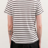 Jamie Haller Apparel Womens Blouses The Chameleon Tee in White Stripes