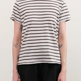 Jamie Haller Apparel Womens Blouses The Chameleon Tee in White Stripes