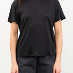 Jamie Haller Apparel Womens Blouses The Chameleon Tee Linen in Black
