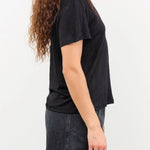 Jamie Haller Apparel Womens Blouses The Chameleon Tee Linen in Black