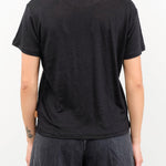 Jamie Haller Apparel Womens Blouses The Chameleon Tee Linen in Black