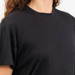 Jamie Haller Apparel Womens Blouses The Chameleon Tee Linen in Black