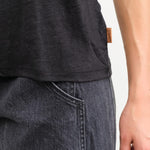 Jamie Haller Apparel Womens Blouses The Chameleon Tee Linen in Black