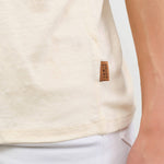 Jamie Haller Apparel Womens Blouses The Chameleon Tee Linen in Ecru