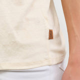 Jamie Haller Apparel Womens Blouses The Chameleon Tee Linen in Ecru