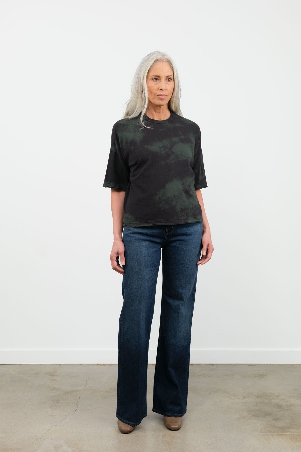 Jamie Haller Apparel Womens Denim The Crease Jean in Distressed Dark