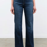 Jamie Haller Apparel Womens Denim The Crease Jean in Distressed Dark