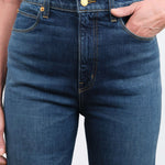 Jamie Haller Apparel Womens Denim The Crease Jean in Distressed Dark