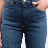 Jamie Haller Apparel Womens Denim The Crease Jean in Distressed Dark