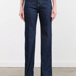 Jamie Haller Apparel Womens Denim The Crease Jean in Raw Rinse