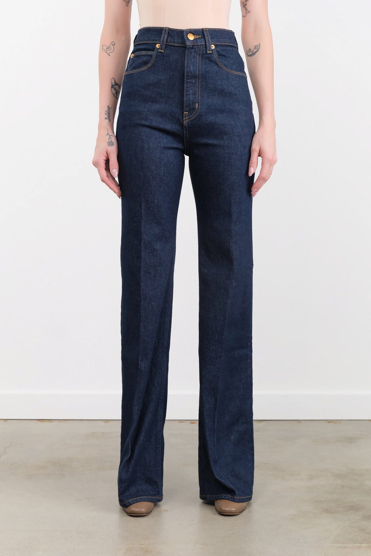 Jamie Haller Apparel Womens Denim The Crease Jean in Raw Rinse