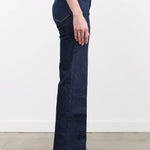 Jamie Haller Apparel Womens Denim The Crease Jean in Raw Rinse