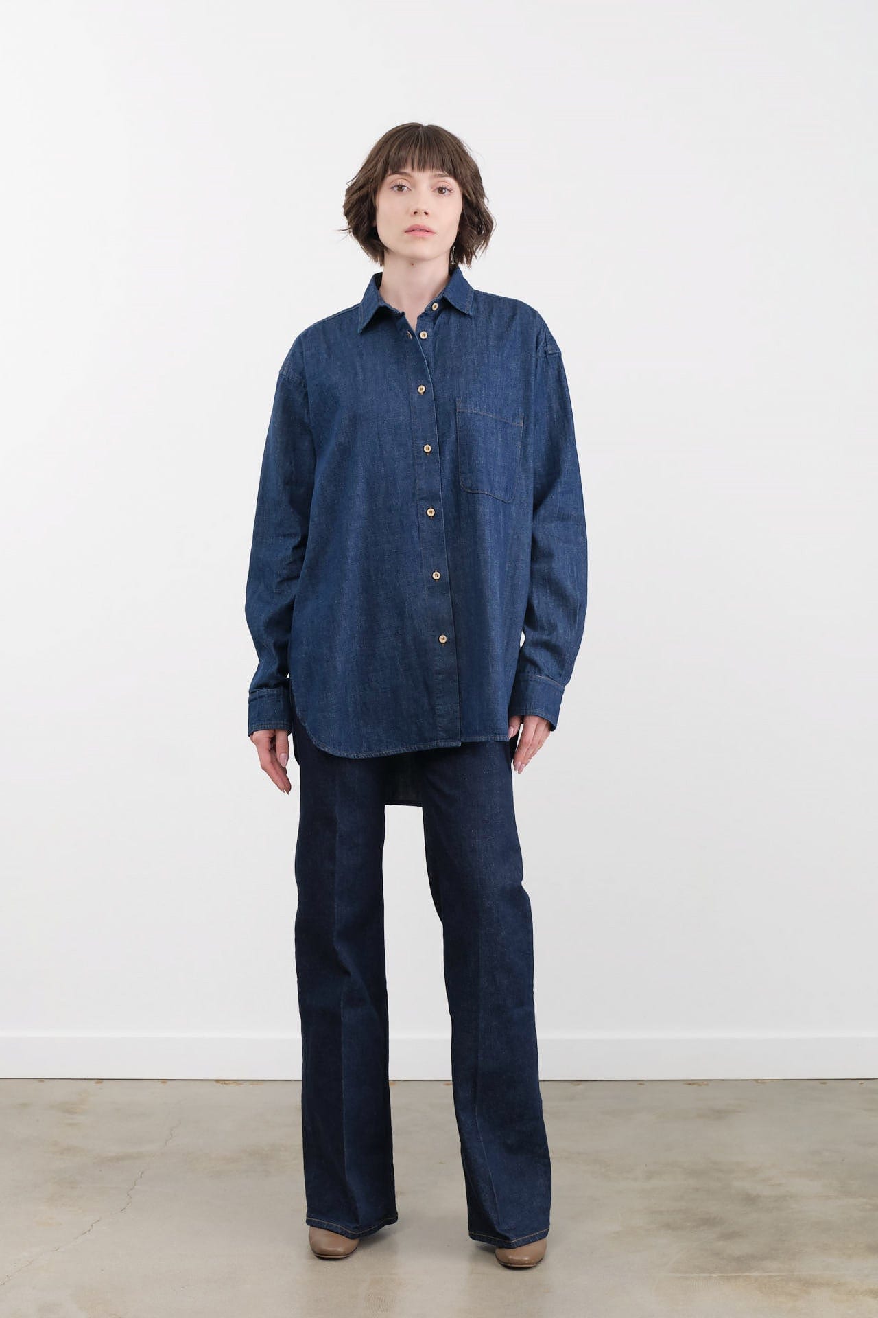Jamie Haller Apparel Womens Denim The Crease Jean in Raw Rinse