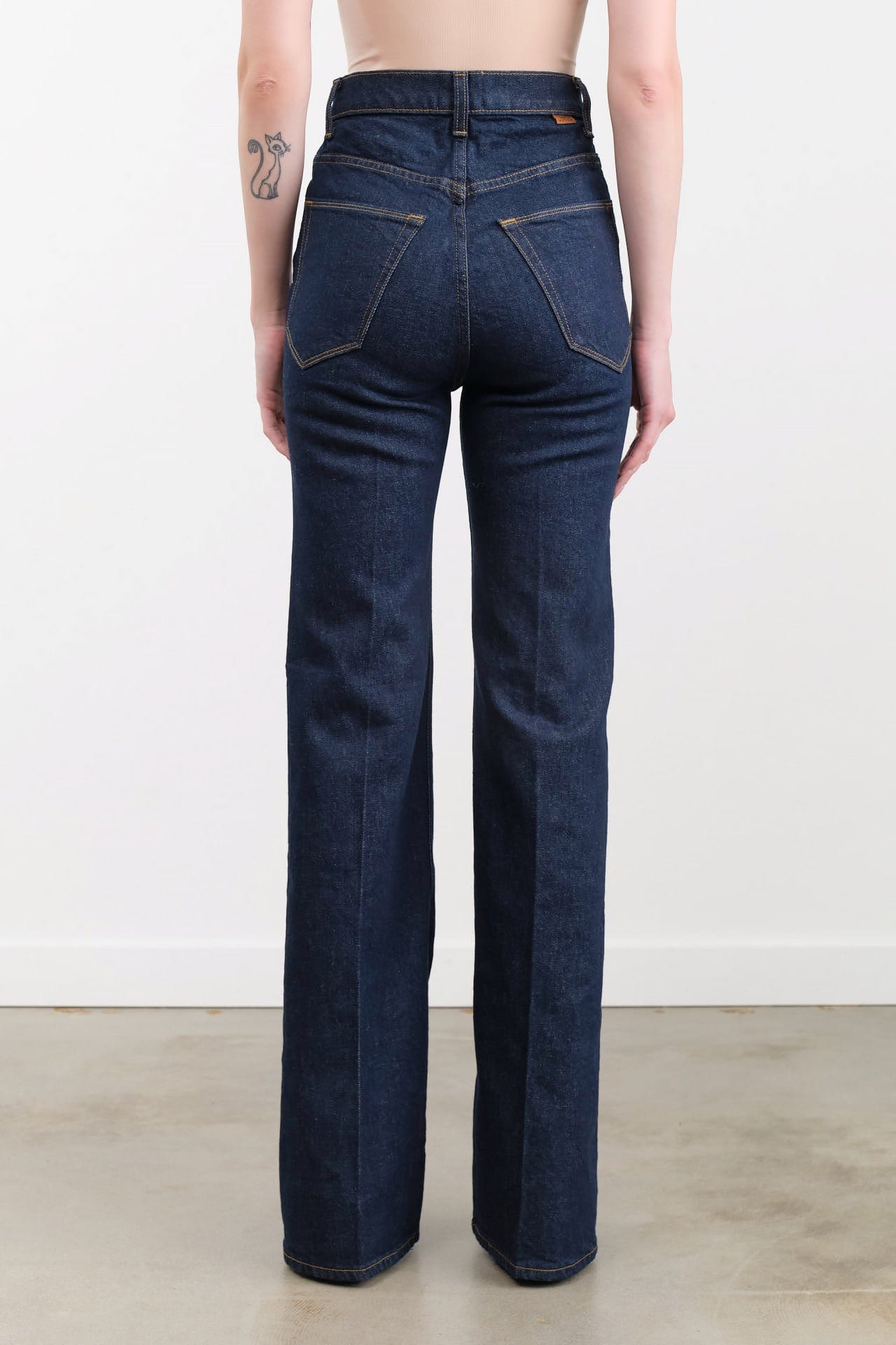 Jamie Haller Apparel Womens Denim The Crease Jean in Raw Rinse