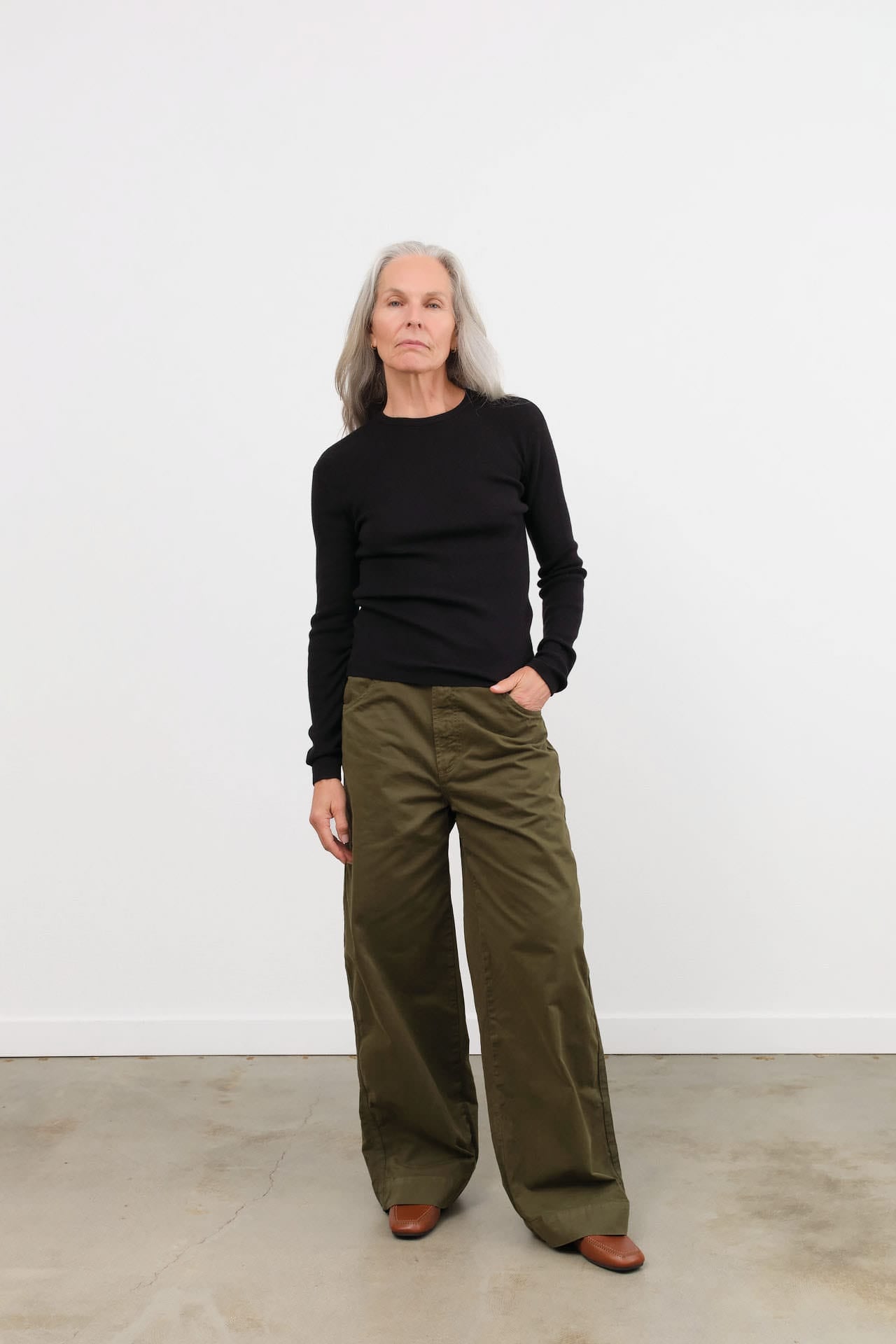 Jamie Haller Apparel Womens Pants The Edit Trouser in Duffel
