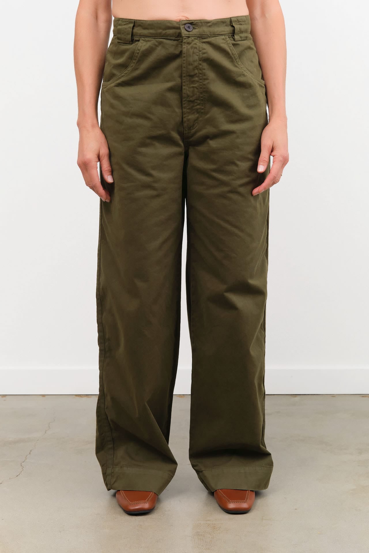 Jamie Haller Apparel Womens Pants The Edit Trouser in Duffel