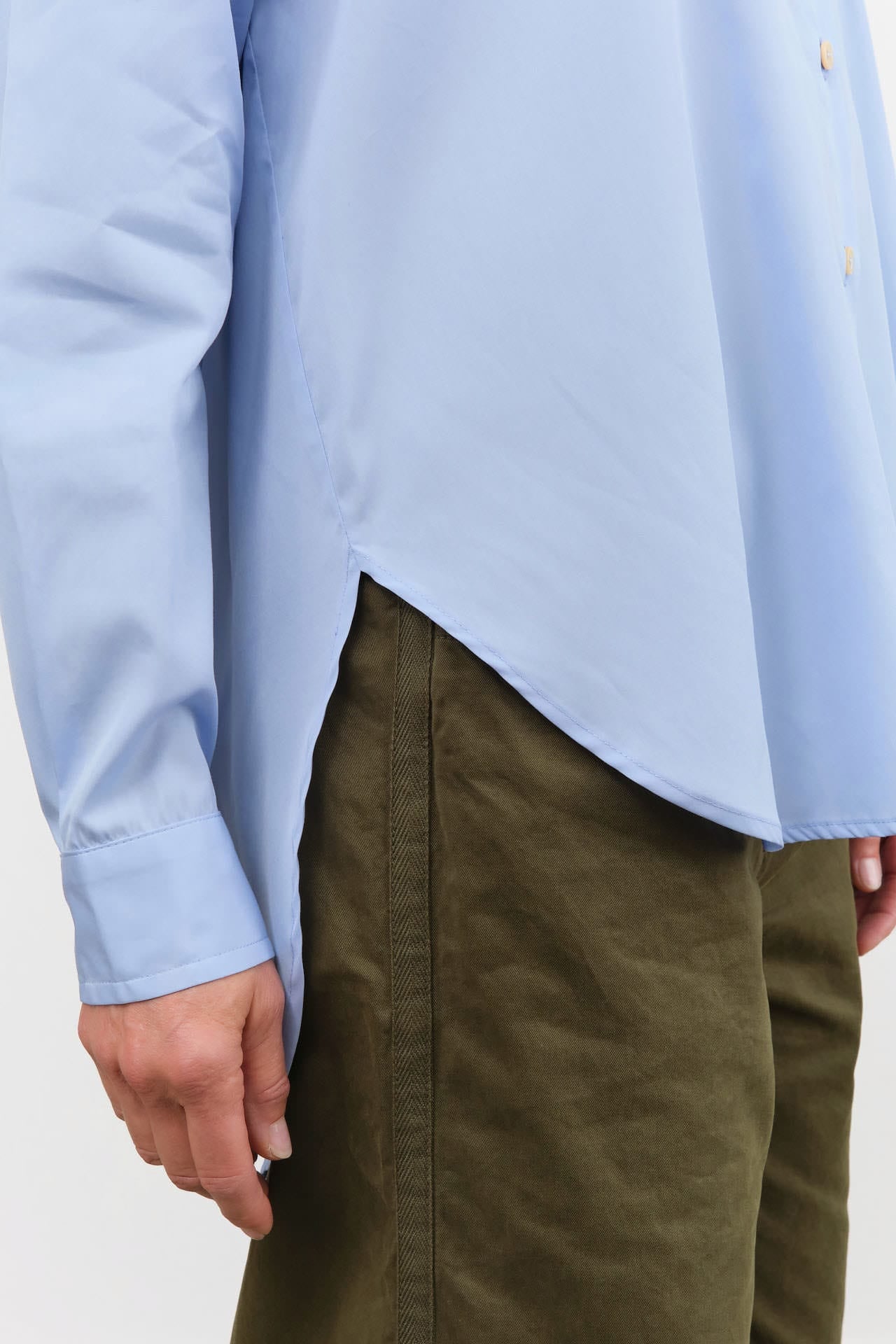 Jamie Haller Apparel Womens Blouses The Essential Shirt in Cornflower