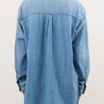 Jamie Haller Apparel Womens Blouses The Essential Shirt in Timeworn Indigo