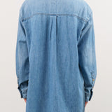 Jamie Haller Apparel Womens Blouses The Essential Shirt in Timeworn Indigo