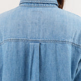Jamie Haller Apparel Womens Blouses The Essential Shirt in Timeworn Indigo