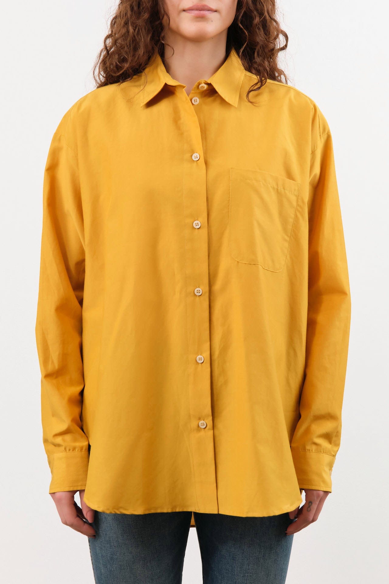 Jamie Haller Apparel Womens Blouses The Essential Shirt in Turmeric
