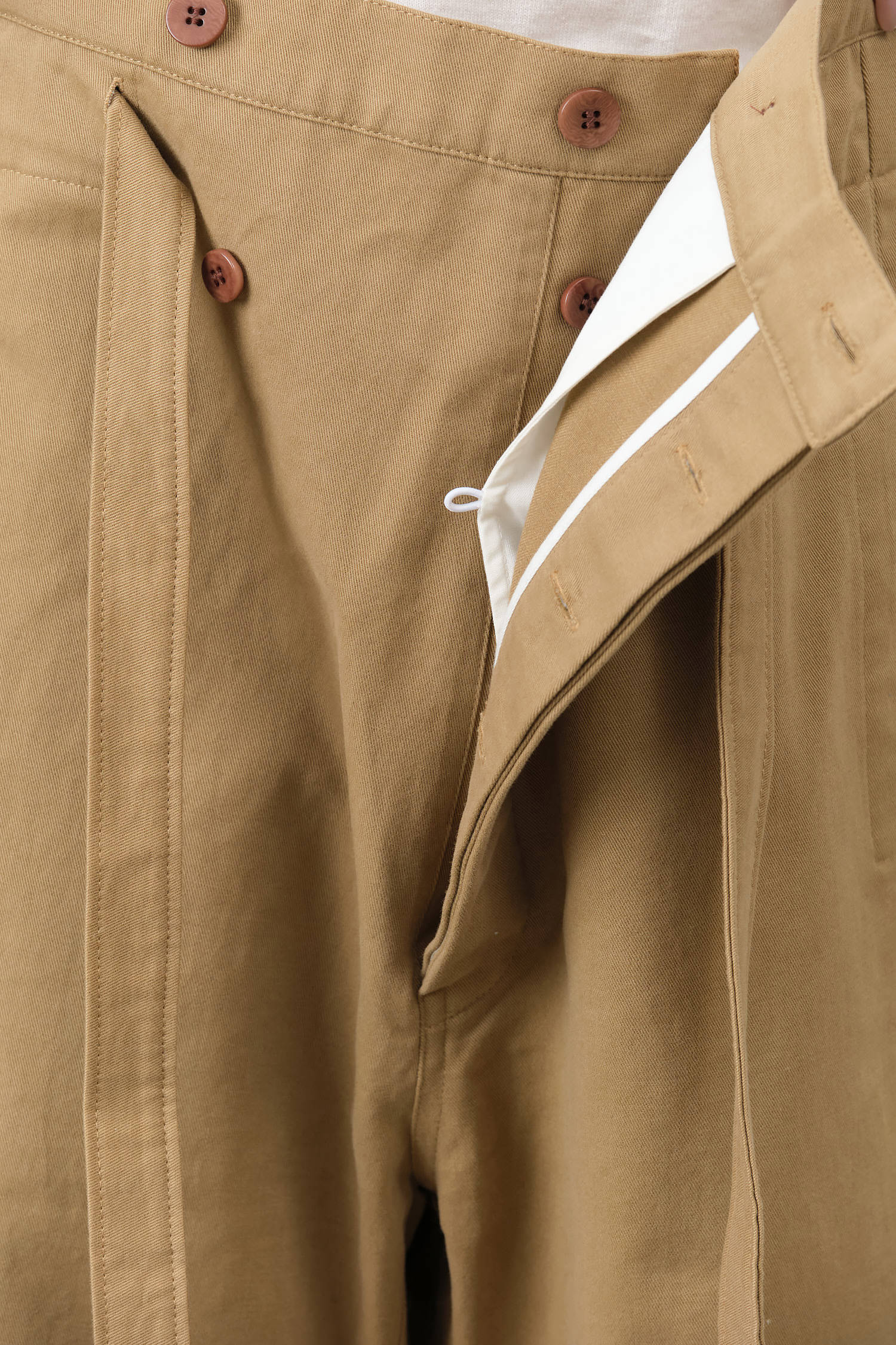 The Everything Pant with Paper Bag Elastic Waist and Tie Belt in Chestnut Brown by Jamie Haller Designer Brand 