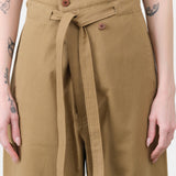 Jamie Haller Designer Brand Chestnut Brown The Everything Pant with Paper Bag Elastic Waist and Tie Belt