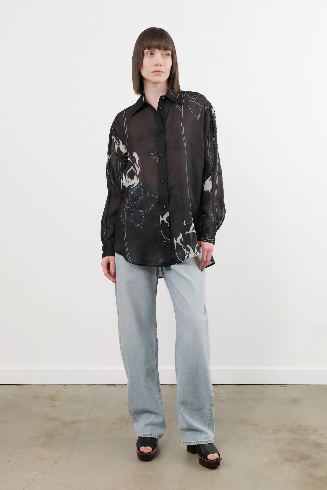 Jamie Haller Apparel Womens Denim The Fan Jean in Light Stone