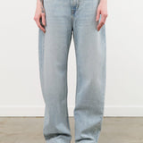 Jamie Haller Apparel Womens Denim The Fan Jean in Light Stone