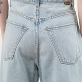 Jamie Haller Apparel Womens Denim The Fan Jean in Light Stone