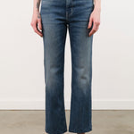 Jamie Haller Apparel Womens Denim The Kenickie Blind Crease Jean in Ione Indigo