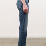 Jamie Haller Apparel Womens Denim The Kenickie Blind Crease Jean in Ione Indigo