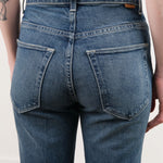 Jamie Haller Apparel Womens Denim The Kenickie Blind Crease Jean in Ione Indigo