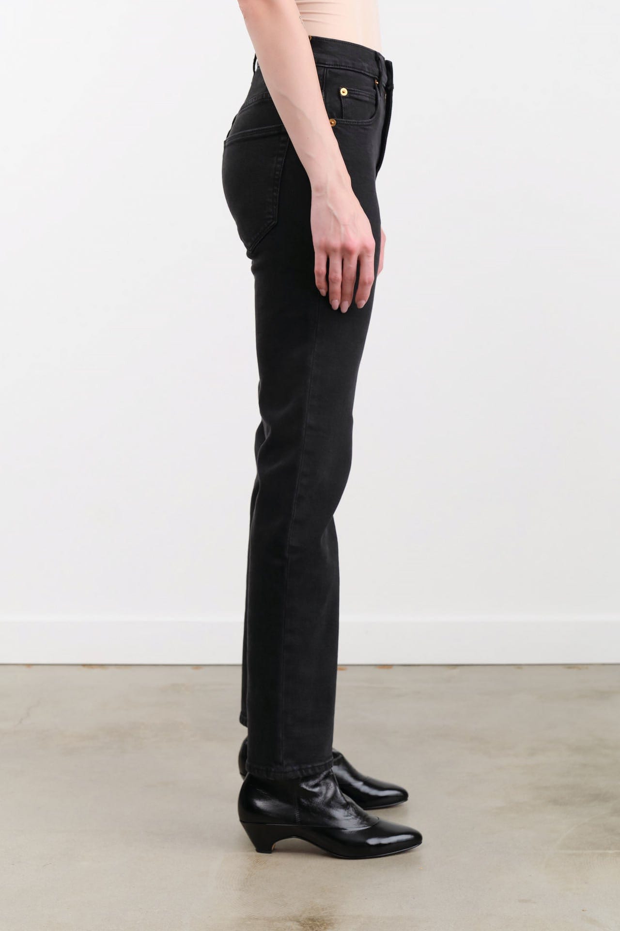 Jamie Haller Apparel Womens Denim The Kenickie Jean in Washed Black