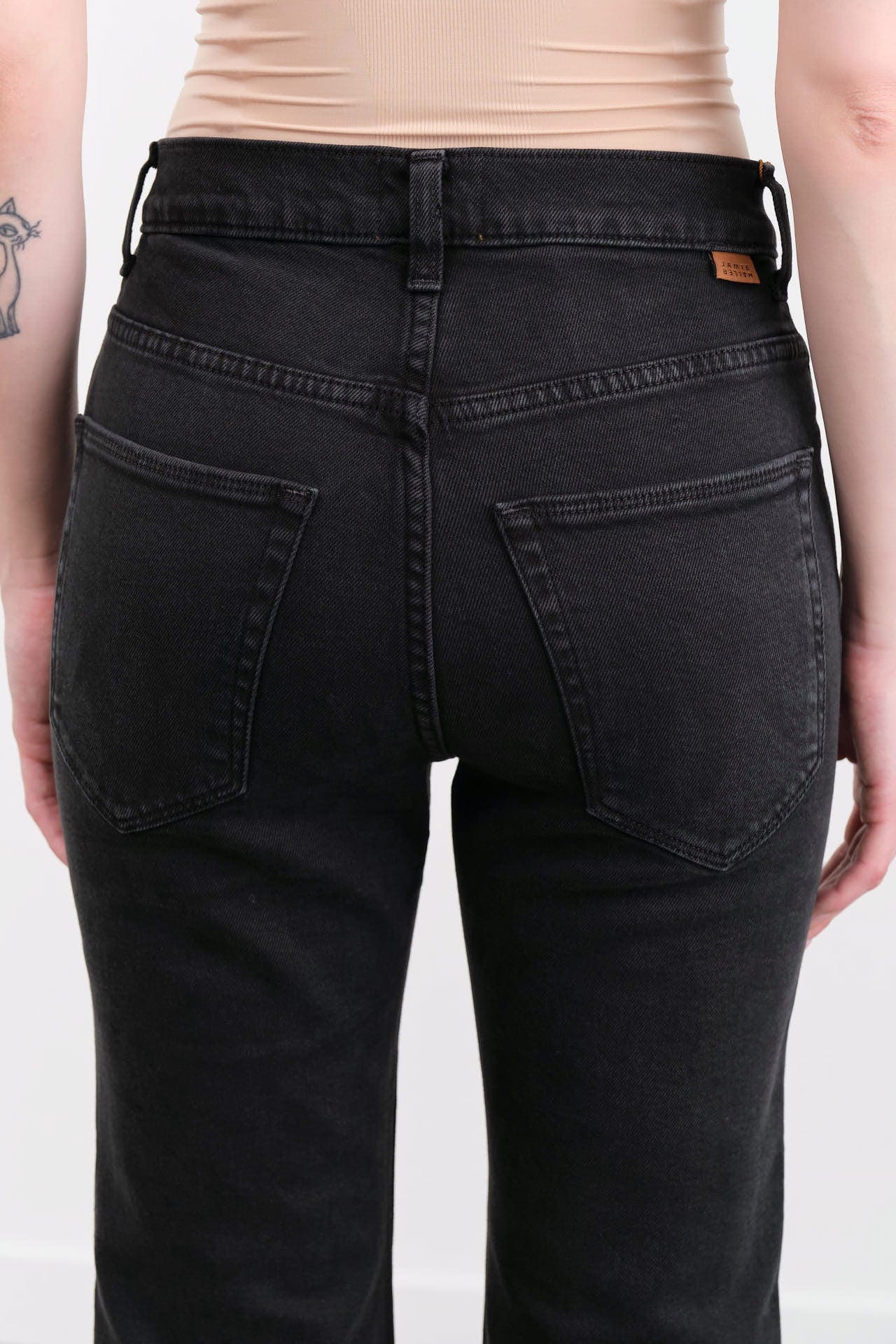 Jamie Haller Apparel Womens Denim The Kenickie Jean in Washed Black