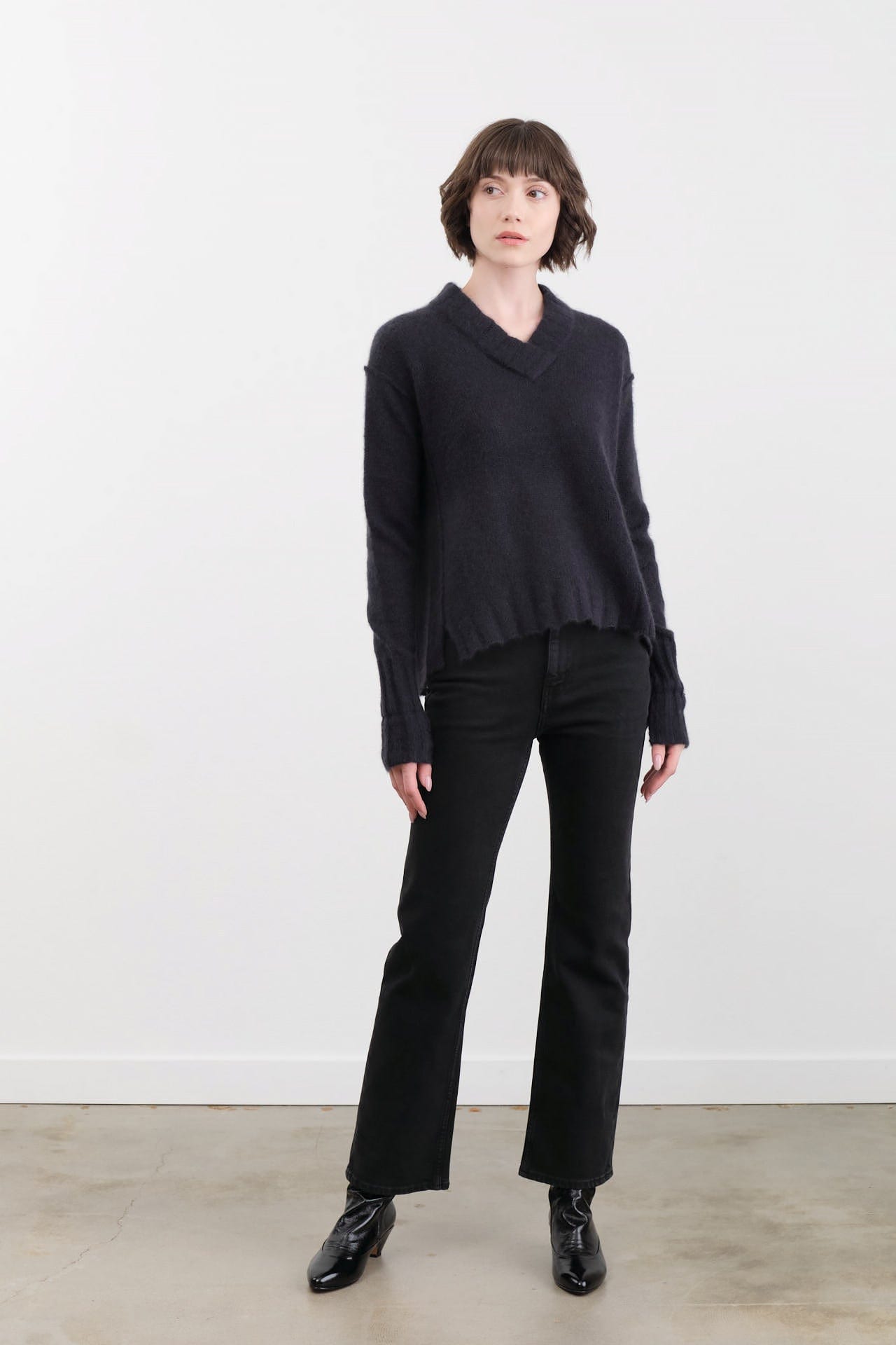 Jamie Haller Apparel Womens Denim The Kenickie Jean in Washed Black
