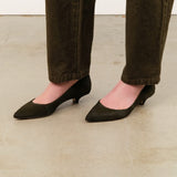 The Kitty Point Heel in Moss