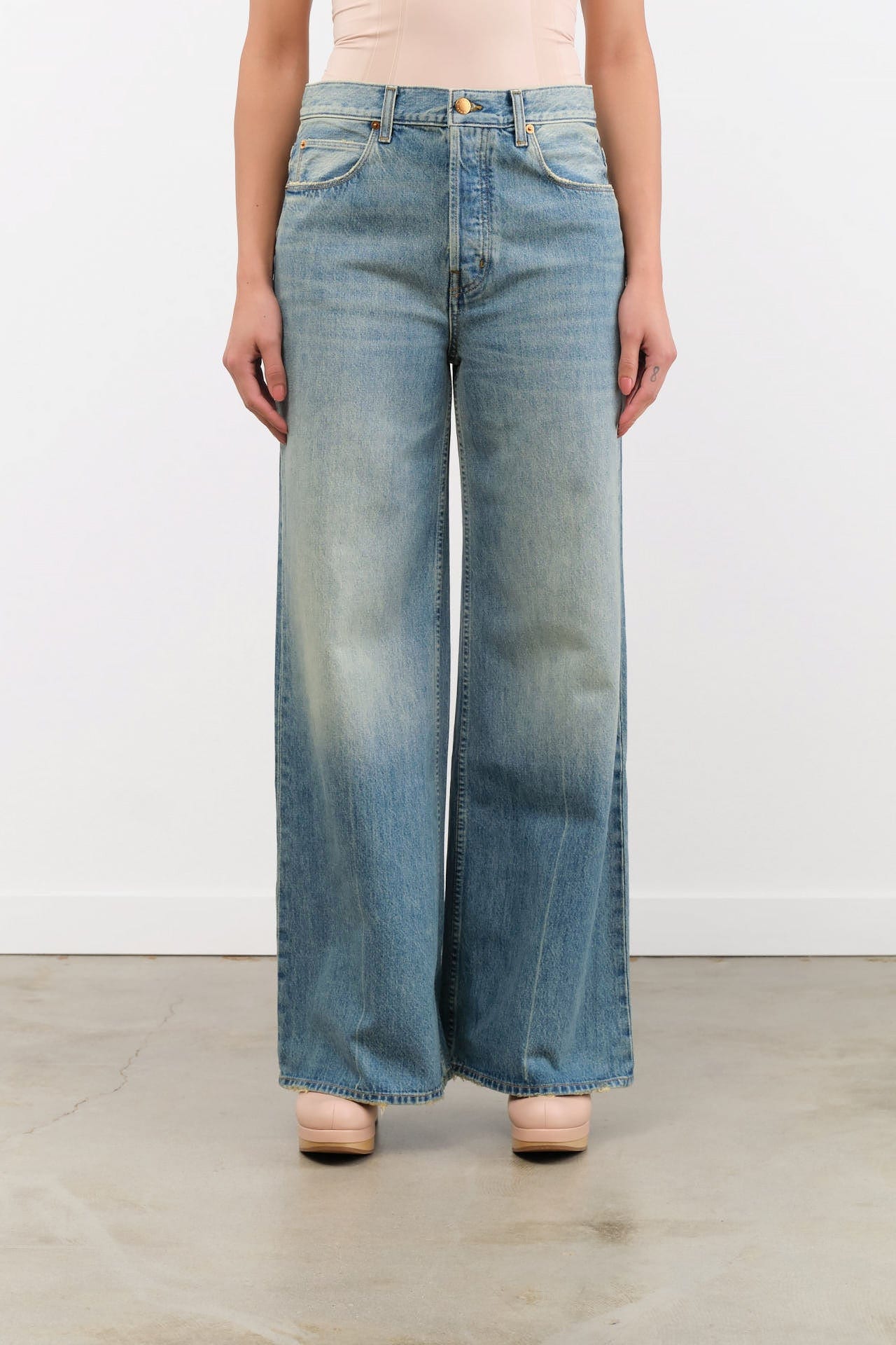 Jamie Haller Apparel Womens Denim The Lax Wide Jean
