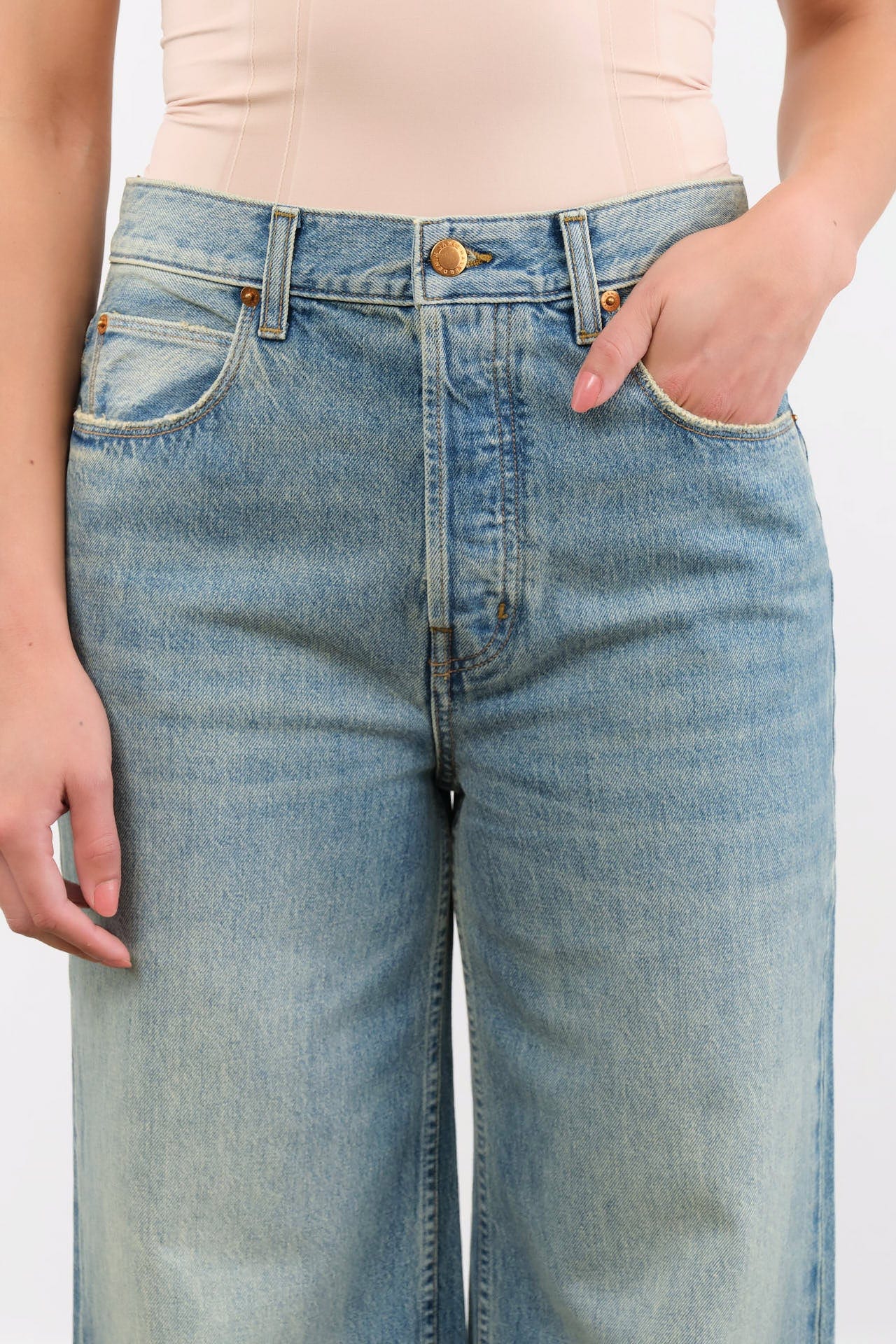 Jamie Haller Apparel Womens Denim The Lax Wide Jean