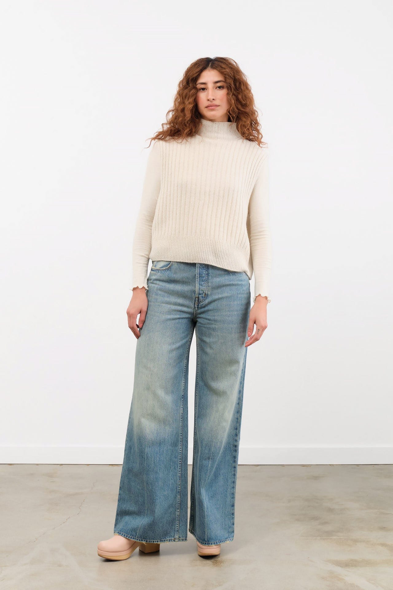 Jamie Haller Apparel Womens Denim The Lax Wide Jean