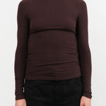 Jamie Haller Apparel Womens Tees The Long Rib Tee