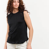 The Muscle Tee Linen in Black