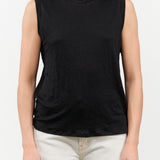 The Muscle Tee Linen in Black