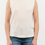 The Muscle Tee Linen in Ecru