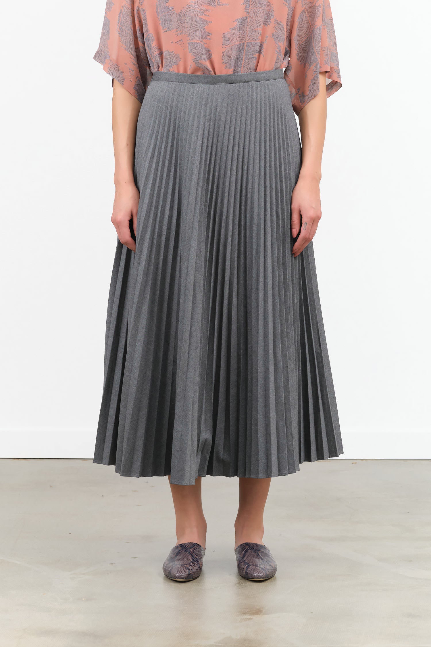 The Accordion Skirt by Jamie Haller in Grey