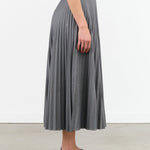 Jamie Haller Designer Brand The Pleated Accordion Maxi Skirt in Grey