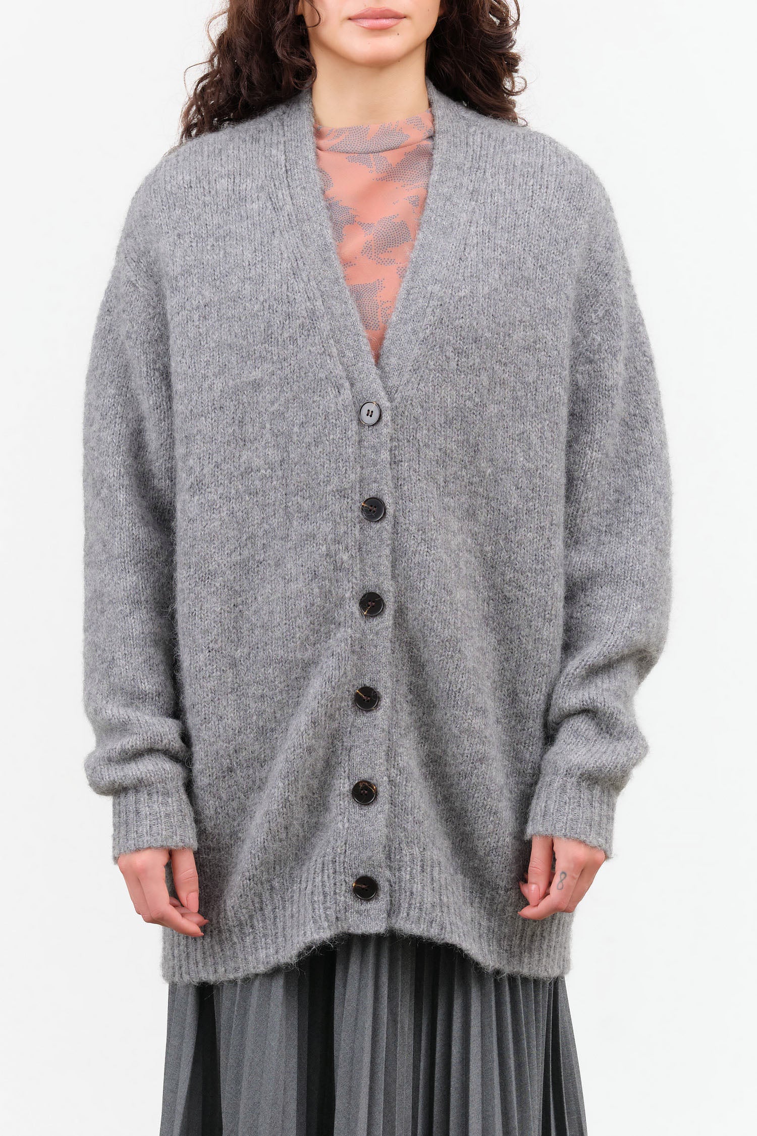 The Oversized Cardigan by Jamie Haller in Heather