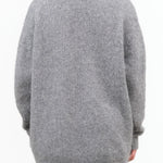 Heather Grey The Oversized Wool Knit Button Up Cardigan by Jamie Haller Designer Brand 