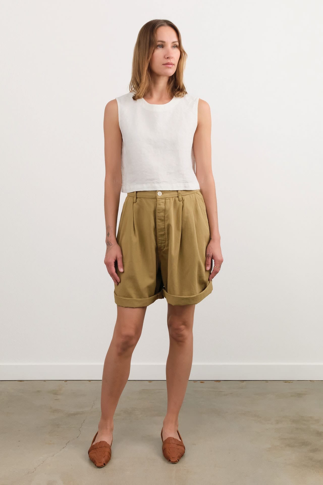 Jamie Haller Apparel Womens Shorts The Pleat Short